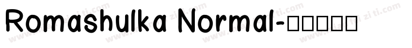 Romashulka Normal字体转换